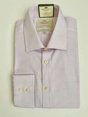 Pink & Navy Classic Slim Shirt - Non-Iron